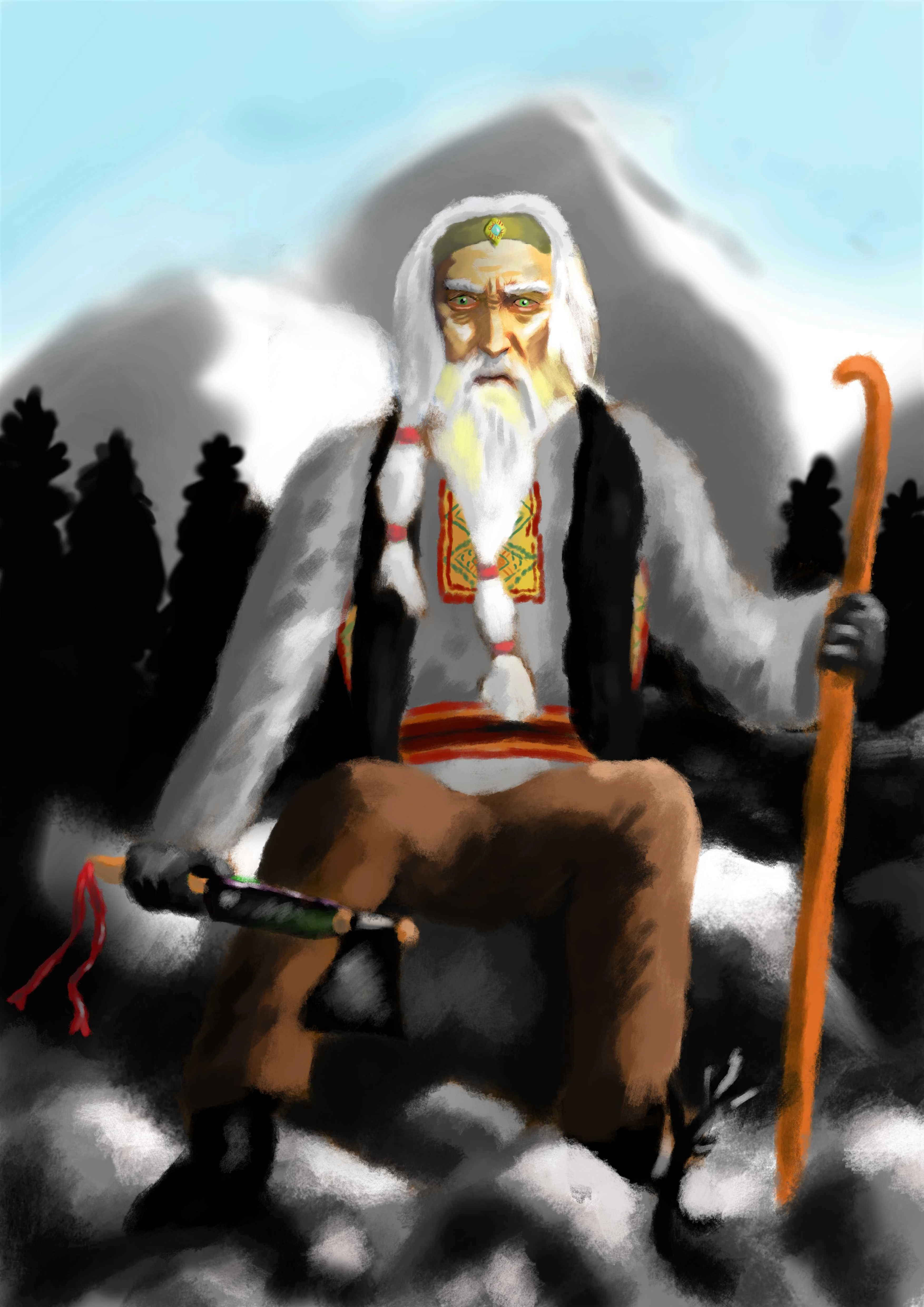 Artistic interpretation of an animated notebook character – original drawing